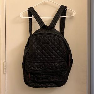 MZ Wallace City Quilted Nylon Backpack — Black